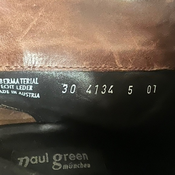 Paul Green Munchen Womens Black Brown Leather Booties US 7.5 - Picture 6 of 7